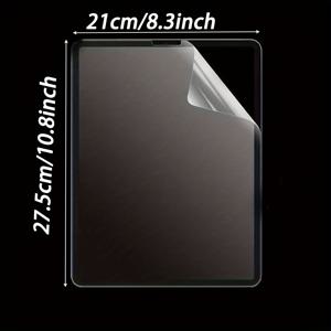 TEMU 아이패드 에어 프로 10.5, 10.9, 10.2, 12.9인치용 투피스 종이감식 필름, 필기, 드로잉, 스케치에 적합