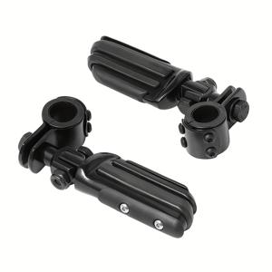 TEMU 하리, 혼다, 야마하, 데이비슨 스포츠스터 CVO 로드 킹 스트리트 글라이드 오토바이용 엔진 가드 클램프에 적합한 풋페그