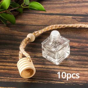 TEMU 10pcs 차량용 향수 병 공기청정기 디퓨저 병 - 빈 유리 재충전 가능한 향수 펜던트 - 무향, 무첨가제|차량용방향제