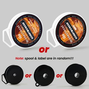 TEMU 0.12mm 블랙 앤 화이트 화재 비즈 쓰임 4줄 브레이드 50야드당 롤 고급 내구성 특수 쓰임 DIY 보석 만들기, 팔찌, 목걸이 및 기타 보석 액세서리