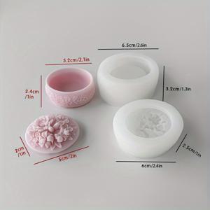 TEMU DIY 장미 실리콘 몰드, 에폭시 수지 보관함에 적합 - 공예 도구 및 용품