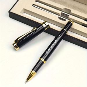 TEMU 메탈 서명펜 세트 (펜 1개, 리필 2개 포함). 무료 레이저 각인으로 개인 이름으로 사용 가능. 크리스마스 선물, 새해 선물, 아버지의 날, 어머니의 날, 생일 선물로 좋습니다.