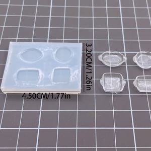 TEMU 미니어처 미니 항아리 보관 접시 만들기 실리콘 몰드 DIY 트레이 및 디쉬 실리콘 몰드