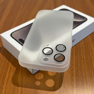 TEMU 아이폰 16 15 14 13 12 11 프로 맥스 플러스 16Pro 16Promax용 울트라 씬 심플 무광 반투명 소프트 케이스, 유리 렌즈 보호필름 스킨감촉 지문 방지 커버