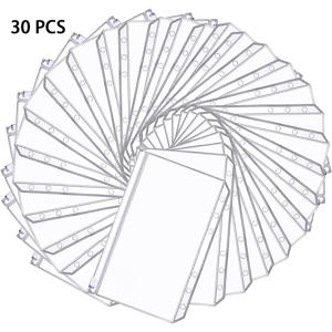 TEMU A5/A6/A7 크기의 PVC 지퍼 바인더 포켓 15/30 팩, 투명한 6홀 문서 가방, A5/A6/A7 6링 바인더용 방수 지퍼 파일 포켓, 접을 수 있고 부드러운 지퍼 클로저