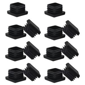 TEMU 14개 플라스틱 & 스틸 사각 튜브 플러그 - 테이블, 의자, 선반용 가구 슬라이더 - 프레임, 선반, 의자 다리 호환 튜브 플러그 캡 - 패드 (14개)