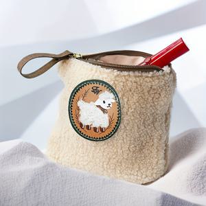 TEMU 스퀘어 코인 파우치, 인스타일 큐트 미니 패치워크 키 & 립스틱 정리함, 고급 소형 가방|립스틱