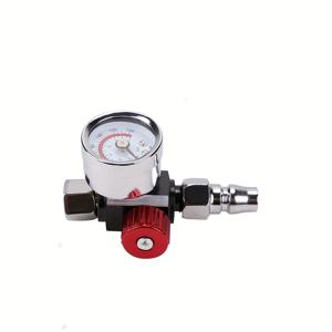 TEMU 1개 압력 게이지 공압 압력 조절 밸브 - 스프레이 건 공기 압력 컨트롤러 - 도구 액세서리