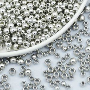 TEMU 4/6/8/10/12mm 실버 대구멍 매끄러운 라운드 스페이서 비즈, 고품질 플라스틱 루즈 비즈. DIY 팔찌, 주얼리, 키체인 참, 의류 액세서리 및 기타 장식용 비즈에 적합. 60/100/200/400/600개