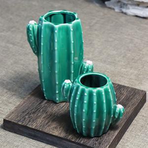 TEMU 모조 선인장 꽃병 2개, 홈 데코용 세라믹 화분, 부활절 장식, 살롱 장식, 봄 홈 장식, 어버이날 및 특별한 날을 위한 완벽한 선물