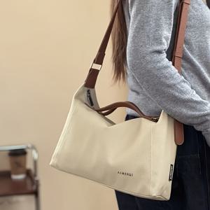 TEMU 여성 숄더백, 일본/한국 오리지널 패션, 출퇴근 토트백, 아티스틱 캐주얼 다용도 핸드백, 크로스바디 백, 쇼핑 토트