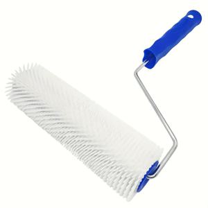 TEMU 1개 자동 평탄 에폭시 바닥 페인트 롤러 ( 어플리케이터 & 핸들 포함) - 자동 평탄 기포 제거, 플라스틱 롤러로 매끄러운 코팅, 바닥, 벽 작업 - 롤 적용, 롤러 교체 불필요