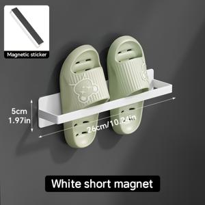 TEMU 자석 걸이형 신발장, 탄소강 벽부착식 드릴링 없는 신발 선반 수건 홀더 슬리퍼 정리대 RV 현관 철문 옷장용