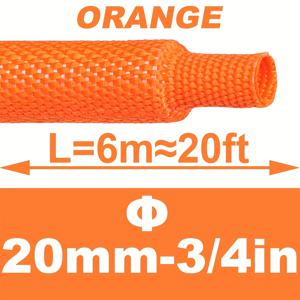 TEMU 2:1 오렌지 열감소형 뭉쳐진 슬리빙 - 자동차 오디오 증폭기, 고무 호스, 플렉스 튜브, 플라스틱 파이프 및 와이어 하네스용 산업용 열감소형 튜브, 폴리에틸렌 테레프탈레이트, 배터리 필요 없음, 자동차 와이어 액세서리 | 열감소형 튜브 | 내구성 있는 보호 커버, 자동차 오디오 액세서리