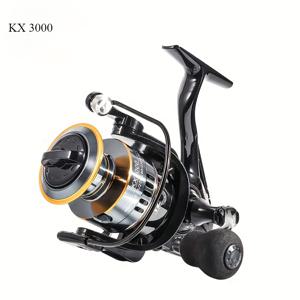 TEMU 부드러운 드랙 메커니즘을 갖춘 튼튼한 낚시 릴 1개 - 초보자와 전문 낚시꾼 모두에게 이상적이며 큰 물고기 공격을 처리할 수 있으며, 장거리 캐스팅을 위해 완전히 금속으로 제작되었습니다. 스피닝 릴, 낚싯줄 릴