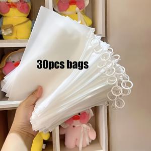 TEMU 30개 다기능 고품질 여행 가방 - 투명, 휴대용, 서리 낀 풀 링 보관함, 보석, 마스크, 속옷, 양말 및 아이스 커버, 보석 정리함, 속옷 정리함, 휴대용 디자인, 우아한 정리함, 내구성 있는 플라스틱, 가벼운 소재, 다목적 파우치, 보석 애호가, 자주 여행하는 사람들을 위한