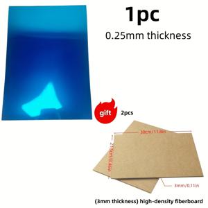 TEMU 에이4 사이즈 PC 반투명 렌즈, 심해 거울, 천층 미러, 양면 반투명 거울, 수제 조명 그림 - 불을 끄면 거울로 변신 - 자유롭게 커팅 가능