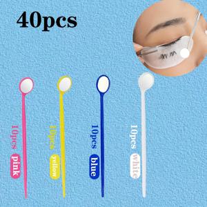 TEMU 40개 일회용 속눈썹 및 구강 거울, 휴대용 플라스틱 유리 메이크업 거울, 속눈썹 연장, 내부 치아 관리 및 애완동물 구강 검사에 적합. 애완동물용 휴대용 치아 검사 거울