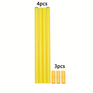 TEMU 콤보 세트 - 32cm / 12.60인치 구멍이 있는 사인 버킷 + 분리형 스파라이싱 깃대, 간편 보관용 장애물 콘 바리어 폴 크로스바 축구 농구 훈련기구 사인 버킷 폴, 애완동물 트레이닝에도 적합