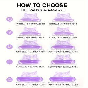 TEMU 5쌍 프리 글루 속눈썹 리프트 패드, 귀여운 베어 자가 접착식 속눈썹 리프트 로드, 세척 쉬움, 다양한 길이의 속눈썹에 적합한 재사용 가능 메이크업 도구, 살롱 및 DIY용