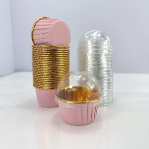 TEMU 49pcs 스타일리시한 베이킹 컵(커버 포함/미포함) - 우아한, 비착성, 디저트 장식, 휴일, 오븐 준비