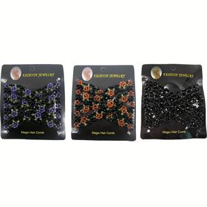 TEMU 3개 세트 스트레치 빗, 매직 비딩 헤어 콤 - 여성용 더블 클립 스타일링 액세서리