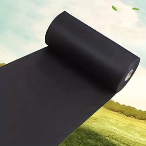 TEMU 1개, 정원 조경 패브릭, 통기성 마당, 잡초 방지 천, 돌, 화단, 토양 분리, 배수, 조경 매트, 베이스 천, 잔디 장식 패브릭 (블랙/1.801 Oz/Yd²)