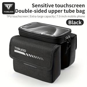 TEMU 토수오드 자전거 앞바구니 마운틴바이크 탑튜브 폰백 수납형 앞걸이 가방 사이클링 액세서리