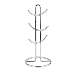 TEMU 스테인리스 스틸 커피 머그 트리 - 모던 3층 걸이 컵 홀더 스탠드, 주방 및 티 컵 디스플레이용 세련된 화이트 디자인, 공간 절약형 음료 용기 정리함, 커피 바 액세서리