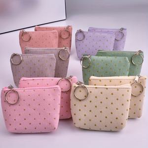 TEMU 여성용 코인 퍼스 6/12개 세트 - 폴카 도트 클러치 키체인 지퍼형 컬러풀 동전 파우치, 휴대용 지갑, 스타일리시 데일리 필수 액세서리, 휴가·파티·웨딩 선물, 캐주얼 스타일, 지퍼 잠금, 소형 지갑, 트렌디한 액세서리, 손세탁 가능, 미니 월렛, 패션 애호가를 위한 컴팩트한 선물