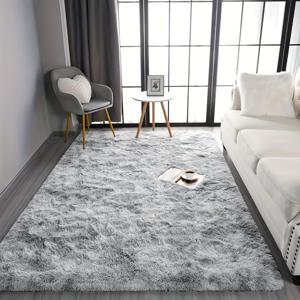 TEMU 타이다이 워터 그레이 롱 플러시 바닥 매트 1개, 업그레이드된 부드럽고 편안한 원단, 고급스러운 모던 스타일, 쉽게 세척 가능한 장식용 매트, 두꺼운 스펀지, 푹신하고 내구성 있으며 가벼움, 침실 침대 옆, 거실 라운지 공간, 엔터테인먼트 공간, 신발장 앞, 서재 및 기타 실내 공간에 적합. 다양한 사이즈로 제공, 훌륭한 홈 카펫