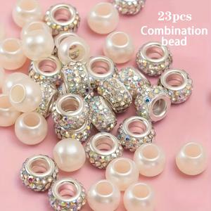 TEMU 23피스 신발끈 DIY 장식 키트 - 금속 & 참 장식 포함, 스니커즈 & 캐주얼 부츠 호환 창의적인 레이싱 액세서리