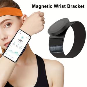 TEMU 슈퍼 강력 자석 휴대폰 마운트 손목 스트랩 & 핸즈프리 차량용 홀더 - 흔들림 방지 자석 암밴드, 아이폰, 화웨이, 샤오미 호환 - 러닝, 사이클링, 라이브 스트리밍, 차량 공유, 야외 스포츠, 차량 대시보드 등 다양한 용도 - 스마트폰|핸드폰스트랩|휴대폰거치대
