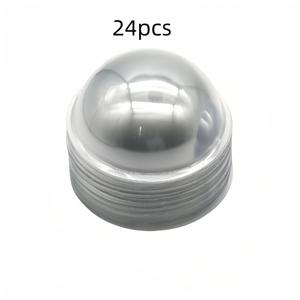 TEMU 24개 투명 PVC 돔 버블, 평면 반구형 포장, 판타지 테마 선물 포장 토퍼, 수제 카드 장식 템플릿 포함