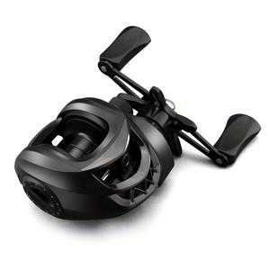 TEMU Hui Fishing 블랙 워터 드롭 릴, 7.2:1 고기어비, 12단 조절 가능, 세라믹 라인 가이드