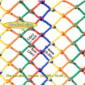 TEMU 1개 39.37인치×196.85인치 다목적 컬러 폴리에스터 탄성 그물, 계단 및 발코니 보호용 메쉬, 창문 폐쇄 방지 낙하 방지 - 가금류 농장, 고양이 스크래치 보드에 적합 - 내구성 있는 폴리에스터 원단, 실내/외부 메쉬, 발코니 난간, 장식용 그물, 컬러 그물, 방수 소재, 고품질 폴리에스터, 다목적 네트워크