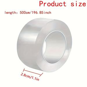 TEMU 주방 및 욕실용 5미터/롤 실리콘 미끄럼 방지 테이프, 투명 실링 스트립, 주방 틈새, 욕실 변기 틈새 및 코너 라이닝 테이프, 싱크대 틈새에 적합, 내구성 있는 소재, 가정 및 식당 사용에 이상적