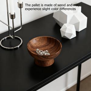 TEMU 우아한 호두 목걸이 트레이 - 금도금 나무 반지와 열쇠 받침이 특징이며, 친구, 자매, 딸 또는 어머니를 위한 선물로 완벽한 장식용 데스크탑 액세서리, 다기능 수납 솔루션, 주얼리 트레이, 주얼리 트레이|키링부자재