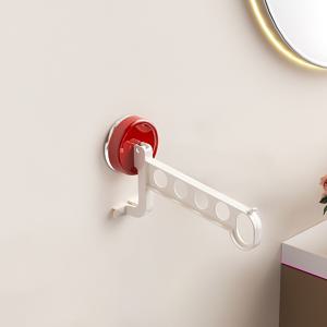 TEMU 1개 흡착식 설치 행거, 5개의 탈착 구멍 설계/간편 보관 행거, 발코니/옷장/욕실에서 사용 가능, 쉬운 설치, 여행 시 휴대 편리, 호텔용 행거/건조대, 건조대