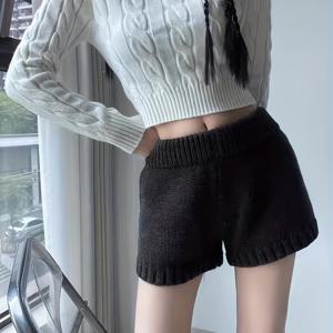 TEMU 봄/가을 스타일리시한 미국 레트로 하이웨이스트 다용도 반바지