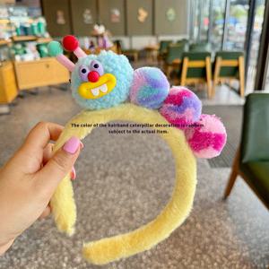 TEMU 사랑스러운 꼬임 스틱, 몬스터 헤어밴드, 여성용 부드러운 얼굴 클렌징 코믹 미끄럼 방지 퍼지 헤어밴드, 여성용 헤어 기어, 산뜻한 가을 및 겨울 패션