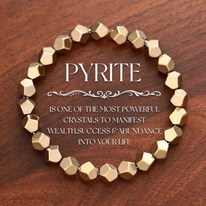 TEMU 핸드메이드 천연 피리트 팔찌 - 다면성 스타일 비즈, 풍요와 번영을 상징, 내적 힘 차크라 주얼리, 빈티지 영적 선물, 발렌타인데이, 어버이날에 적합, 팔찌 비즈, 영적 주얼리.