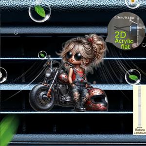 TEMU 2D 플랫, 1개 걸 리필 가능 에어 프레셔너 퍼퓸 디퓨저 클립, 벤트 인테리어 액세서리, 향기 디퓨저, 