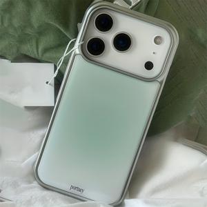 TEMU 휴대폰 케이스 - 휴대폰 케이스 - 그린 그라데이션 보호 휴대폰 케이스 1개, Apple iPhone 17/16/XR/11/12/13/14/15 Plus Pro Max/Plus 및 기타 모델에 적합한 소프트 쉘. 내구성, 얼룩 방지 및 지문 방지 기능|폰케이스|아이폰케이스