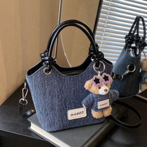 TEMU 빈티지 여성 핸드백 - 조절 가능한 숄더 스트랩 & 탈부착 가능한 핸드백 - 라이트 브라운/블랙, 오일 엣지 디자인, 지퍼 클로저, 폴리에스터 안감, 캐주얼 & 포멀 웨어용|가죽가방