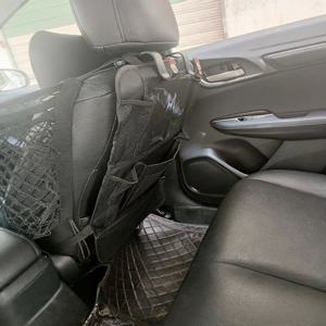 TEMU 10칸 차량용 헤드레스트 등받이 수납 공간 | 두꺼운 메시 포켓 디자인, 로드 트립, 통근, 잡동사니, 책, 스낵 보관에 적합, 모든 차량 및 SUV에 범용 적용, 폴리에스터 섬유 재질