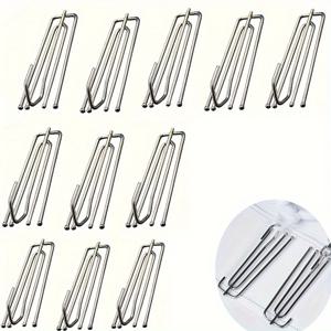 TEMU 50개/97개 커튼 드레이퍼리 플릿 후크 | 4갈래 드레이퍼리 후크, 핀치 플릿 클립 후크, 주조된 재질|샤워커튼