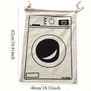 TEMU 1개 옷 정리 패브릭 수납 가방, 드로스트링 세탁 가방, 퀼트 보관, 얼룩 옷 정리 여행 가방, 욕실, 침실, 세탁실, 기숙사, 방 꾸미기, 집 꾸미기, 세탁 가방|이불정리함