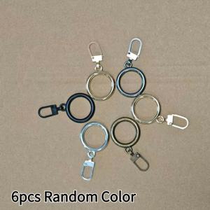 TEMU 6개 탈부착 가능 지퍼 풀 세트, 핸드백 및 다운 재킷 수선용 원형 참, 재봉 프로젝트에 적합, 의류, 가방 및 신발용 다용도 금속 지퍼 헤드 (다양한 색상)