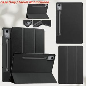 TEMU For Lenovo Xiaoxin 태블릿 프로 12.7용 케이스, Motorola Moto Pad60Pro 12.7 태블릿 보호 커버와 호환되는 세 가지 접이식 충격 흡수 자기 브래킷, 자동 깨어남 수면 태블릿 쉘, 검정색, 짙은 파란색, 짙은 녹색